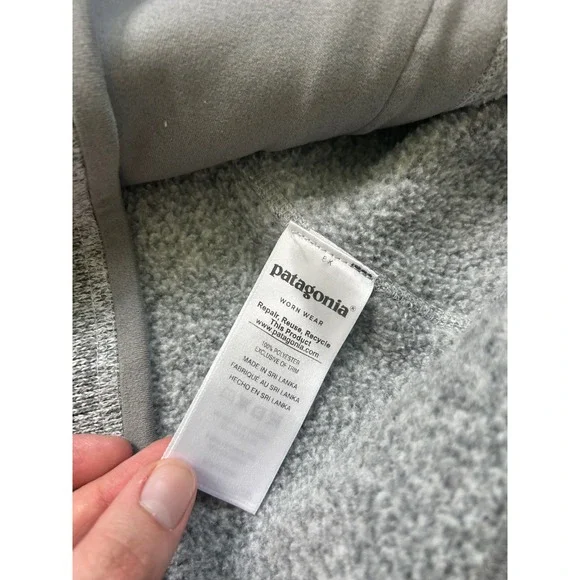 Patagonia Better Sweater Vest Gray Womens Small Full Zip Fleece Knit Outdoors - Picture 7 of 9